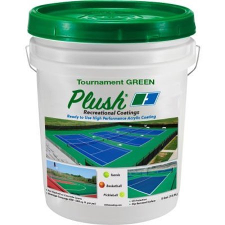 DALTON ENTERPRISES. Plush Recreational Surface Coating, 5 Gallon, Tournament Green 32003